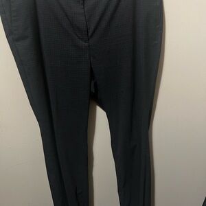 Women’s Dark Grey Checkered Print Pants